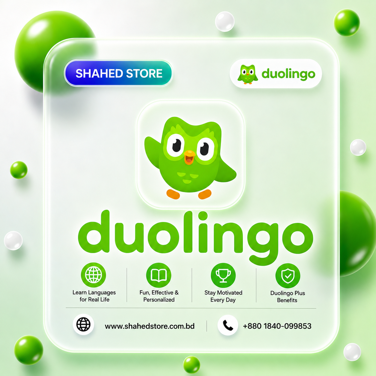 Dulingo Subscription Price in BD - Shahed Store BD