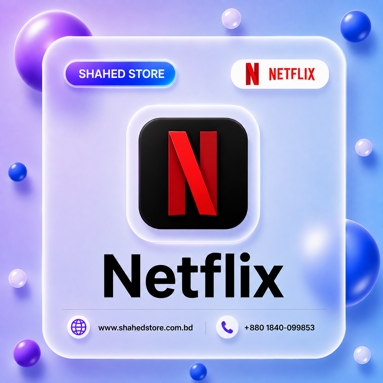 Ne*tfl*ix Subscription in Bangladesh - Shahed Store BD