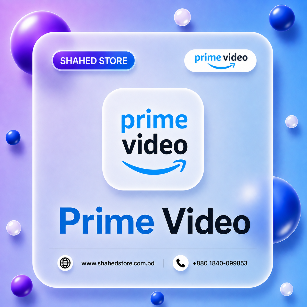 Amazon Pr!me Video Premium Price in BB - Shahed Store BD