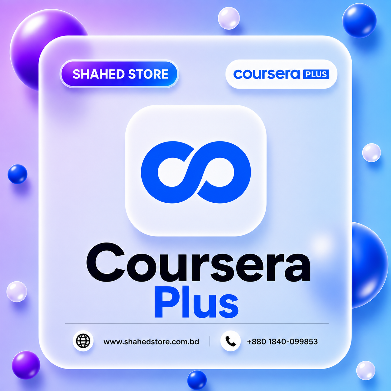 C0ursera Plus Subscription Price in BD - Shahed Store BD