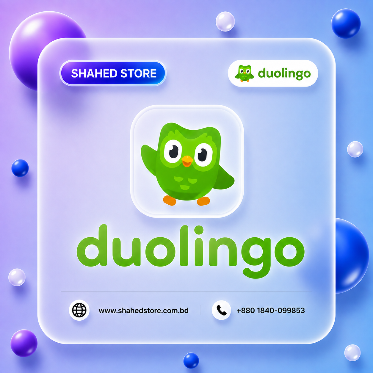 Dulingo Subscription Price in BD - Shahed Store BD