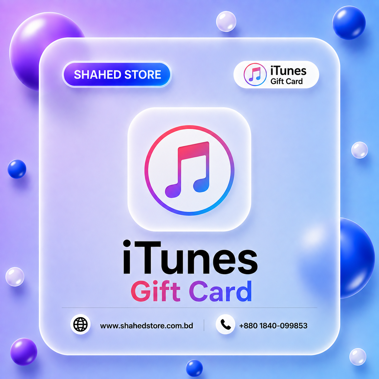 iTunes Gift Card Price in Bangladesh